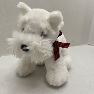 Aurora Scotty Dog Plush Mabel White Stuffed Animal Toy 8 Inches